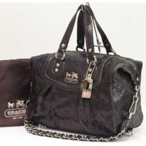 送料無料　コーチ　ハンド＆トートバッグ　２WAY　黒　ブラック　COACH　【中古】｜ringo-keikaku