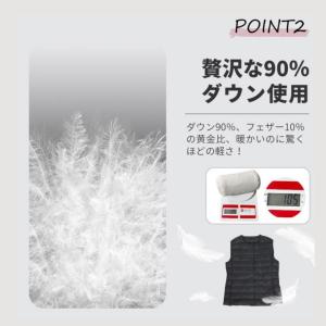 ダウンベスト レディース インナーベスト 薄手...の詳細画像3