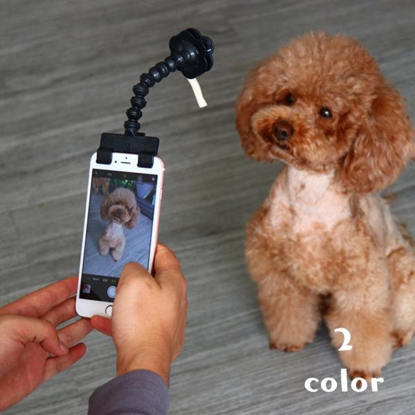 ペット用 自撮り棒 犬 猫 ペット ペット写真 スマホ用撮影 セルカ棒 小道具 セルフィー スティッ...
