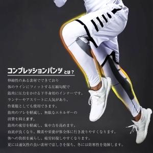 スポーツ レギンス タイツ スパッツ コンプレ...の詳細画像2