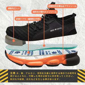 安全靴 作業靴 靴 セーフティーシューズ スニ...の詳細画像1