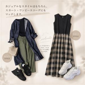 スニーカー 厚底 レディース 6cmUP 白 ...の詳細画像4