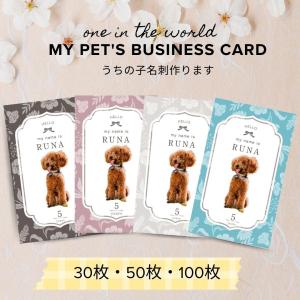 犬 名刺 猫 ペットの名刺 ペット イヌ ネコ ...の商品画像