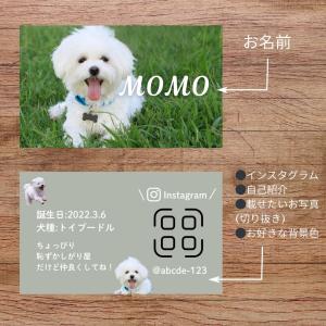 犬 名刺 猫 ペットの名刺 写真をそのまま使用...の詳細画像2