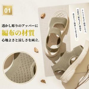 厚底 サンダル レディース スポーツサンダル ...の詳細画像2