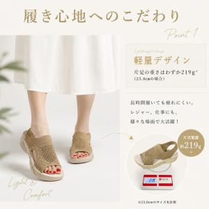 サンダル レディース スリッポン サボサンダル...の詳細画像1