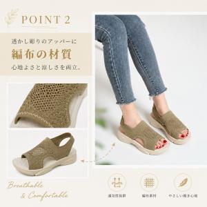 サンダル レディース スリッポン サボサンダル...の詳細画像2