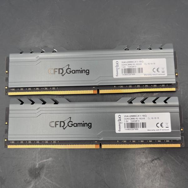 ★動作確認済み★ CFD Gaming(CFD販売) W4U2666CX1-16G 2個セット 中古...