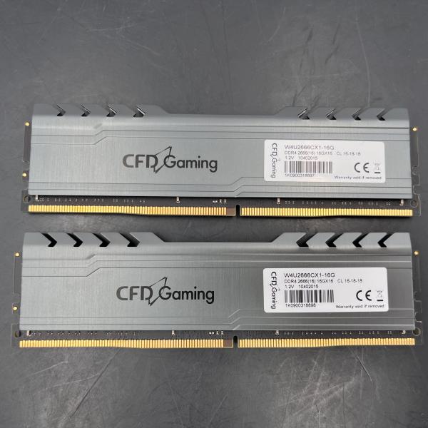 ★動作確認済み★ CFD Gaming(CFD販売) W4U2666CX1-16G 2個セット 中古...