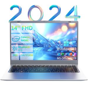 新品ノートパソコン14インチ FHD Win11搭載 Office付 Celeron N4000 メモリ8GB DDR4 SSD256GB（最大512GBまで増設可）Wi-Fi対応 Bluetooth 日本語KBフィルム付