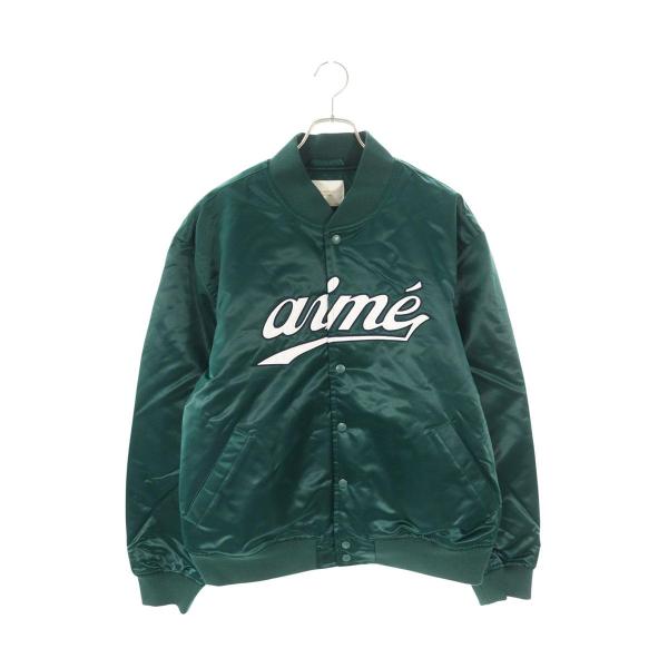 エメレオンドレ サイズ:XL Satin Varsity Jacket サテンヴァーシティーブルゾン...
