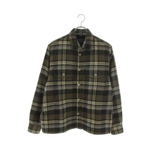 クロムハーツ サイズ:M WORK DOG ワークドッグ クロスボールボタンチェック柄シャツジャケットブルゾン 中古 SJ02