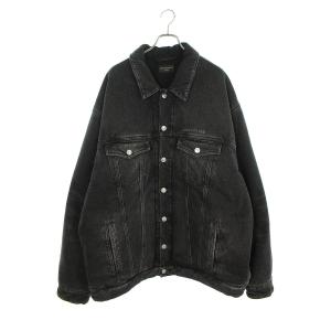 バレンシアガ BALENCIAGA 23SS 735744 TBP47 サイズ:44 バックロゴオーバーサイズデニムジャケット 中古 OM10｜rinkan