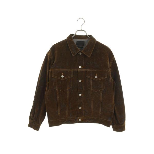 ヨーク サイズ:2 YK24FW0753B フロッキープリントトラッカーデニムジャケット 中古 BS...