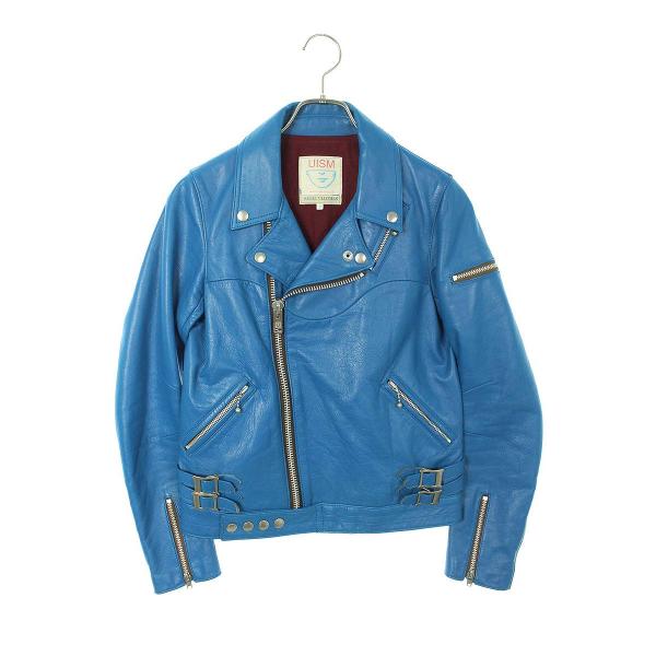 アンダーカバー UNDERCOVER 08AW B1205 サイズ:2 ダブルレザージャケット 中古...