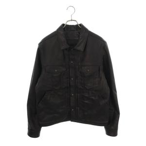 クロムハーツ サイズ:M WHIP LUSH クロスボールボタンレザージャケット 中古 SS07