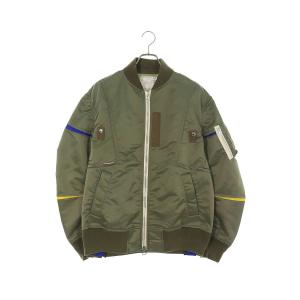 サカイ Sacai 21AW Nylon Twill Blouson 21-02581M サイズ:3 MA1ナイロンツイルブルゾン 中古 BS99｜rinkan