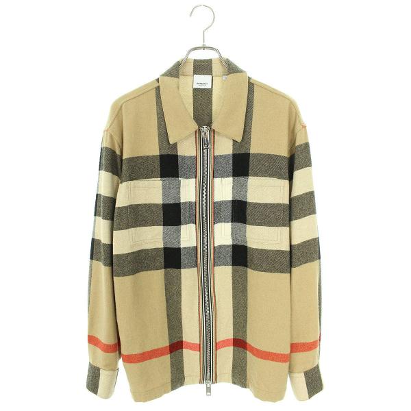 バーバリー Burberry 22SS 8050135 サイズ:M チェックジップアップシャツブルゾ...