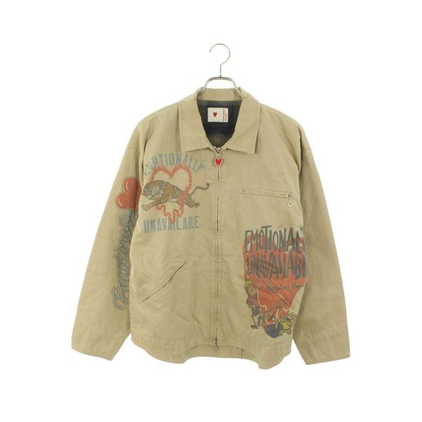 エモーショナリー アンアベイラブル サイズ:S EU-YS1-0000-004 マルチプリントジップ...