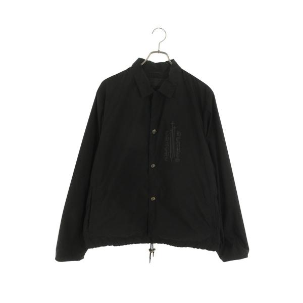 クロムハーツ サイズ:XL RIGGINS FBRC 英字プリントナイロンコーチジャケットブルゾン ...