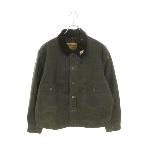 バブアー リーバイス サイズ:XL Type II Waxed Trucker Jacket 008...