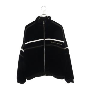 クロムハーツ サイズ:L VELVET TRACKSUIT JACKET ロゴ刺繍ベロアトラックジップブルゾン 中古 SJ02