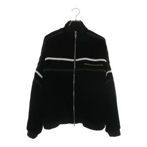 クロムハーツ サイズ:M VELVET TRACKSUIT JACKET ロゴ刺繍ベロアトラックジップブルゾン 中古 OK15