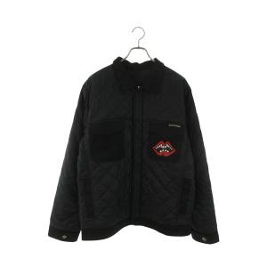 クロムハーツ ブルゾン サイズ:L P SHIRT M NO FLAPS NYLN チョンパーパッチクロスボールボタンキルティングブルゾン 中古 SS07