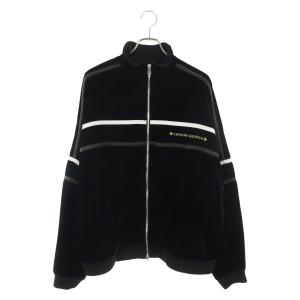 クロムハーツ サイズ:XL VELVET TRACKSUIT JACKET ロゴ刺繍ベロアトラックジップブルゾン 中古 GZ11