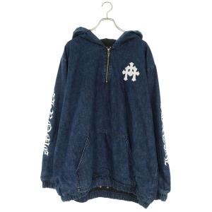 クロムハーツ サイズ:XL RUCKUS ハーフジップデニムアノラックブルゾン 中古 GZ11