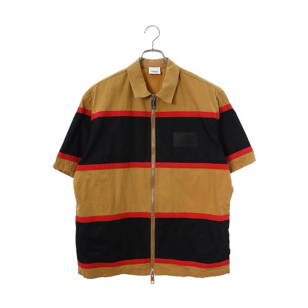 バーバリー Burberry 8036771 サイズ:M 半袖ジップアップボーダージャケット 中古 ...