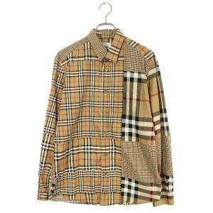 バーバリー Burberry 19AW 8018569 サイズ:M クレイジーチェック長袖シャツ 中古 BS55｜rinkan