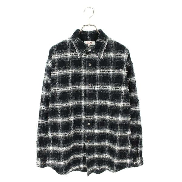 エムエーエスユー サイズ:46 M25F9SL006 シャギーチェック長袖シャツ 中古 BS99