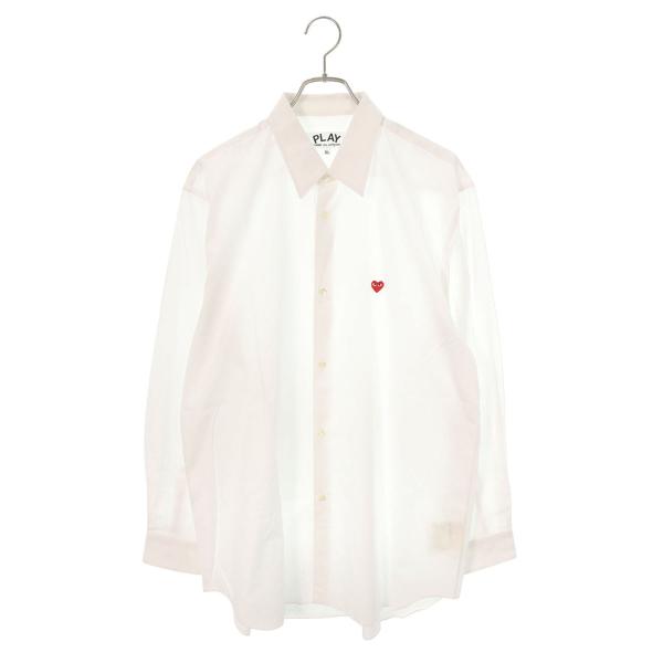 プレイコムデギャルソン サイズ:XL AZ-B012 AD2019 6 ハートワッペン長袖シャツ 中...