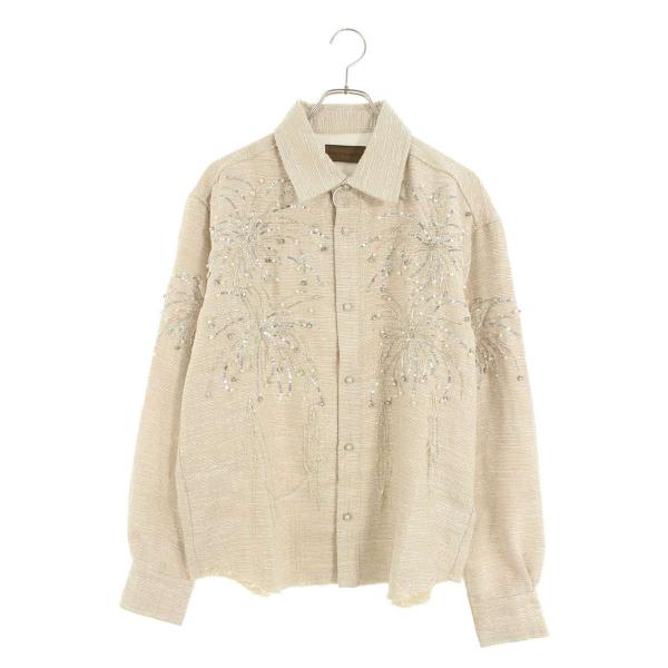 バースオブロイヤルチャイルド サイズ:S BC25SSLS05 ビジュー装飾長袖シャツ 新古品 OM...