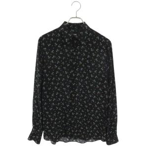 ジバンシィ サイズ:38 17SS 17S 6218 705 フラワープリントシルク長袖シャツ 中古 BS99