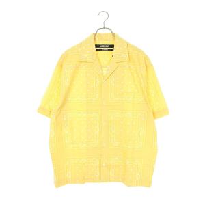 ジャックムス JACQUEMUS 23SS 23E216SH201 サイズ:50 ペイズリー バンダナ柄 オープン半袖シャツ 中古 SB01｜rinkan