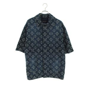 ルイヴィトン LOUISVUITTON 23AW RM232 ARS HPS73W サイズ:M モノグラムオーバーサイズベースボールシャツ 中古 SS13｜rinkan