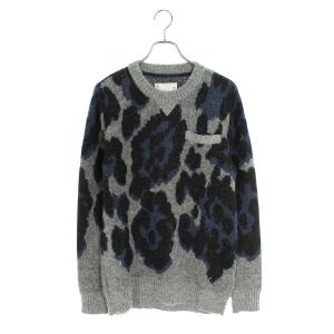 sacai Floral Pullover Sweater クルーネックニット グレー サイズ：3