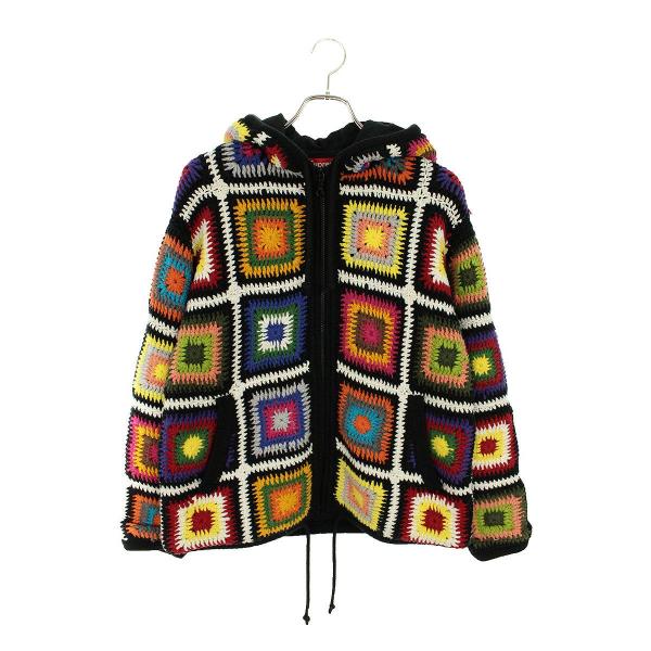 シュプリーム SUPREME Crochet Hooded Zip Up Sweater サイズ:S...