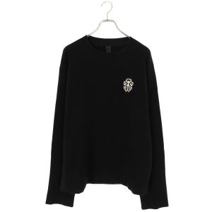 CHROME HEARTS（クロムハーツ） 袖ロゴ刺繍 クルーネック フルカシミア
