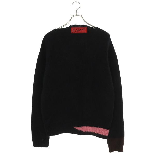 ラフシモンズ サイズ:M 21AW Vintage Knit Sweater モヘアコントラスティン...