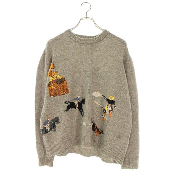 アンファンリッシュデプリメ サイズ:M カムリブウィズミー刺繍ニット 新古品 SB01