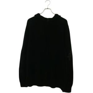 クロムハーツ サイズ:XL CHクロスレザーパッチカシミアパーカーニット 中古 SJ02