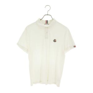 モンクレール サイズ:M MAGLIAPOLO MANICA CORTA ロゴワッペン半袖ポロシャツ 中古 BS99