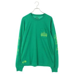 クロムハーツ Chrome Hearts CH L/S /1 サイズ:L バックセメタリープリント長袖カットソー 中古 SJ02｜rinkan