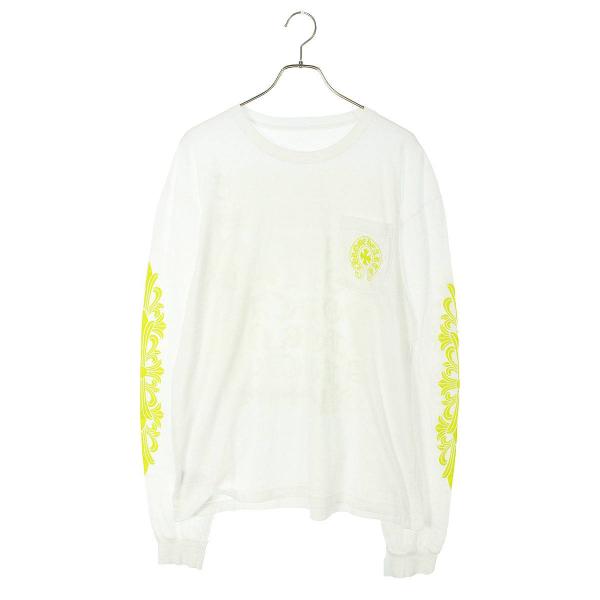 クロムハーツ Chrome Hearts CH L/S /1 サイズ:XL 袖フローラルクロス英字プ...