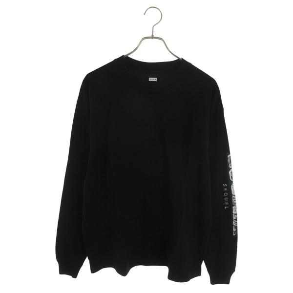 シークエル 長袖カットソー サイズ:M 25SS SQ-25SS-LT-02 ロゴプリント長袖カット...