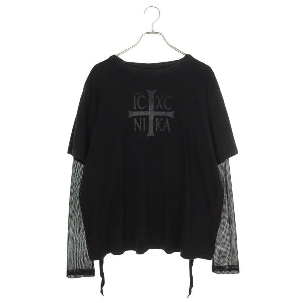 プロジェクトジーアール サイズ:2 DURAG T-SHIRT メッシュレイヤード長袖カットソー 中...