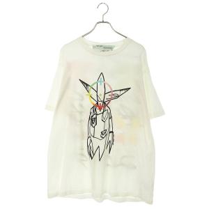 オフホワイト OFF-WHITE フューチュラ 20SS OMAA038S20185050 サイズ:M エイリアンTシャツ 中古 OM10